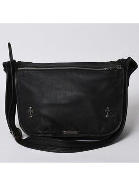 Chrome Hearts Gunslinger Messenger Bag Small CH Cross Black